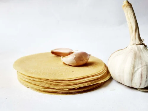 Garlic Appalam Papad - Crispy & Crunchy Vegetarian Snack | Salty Taste, Suitable for Adults, Children, & Old-Aged Individuals