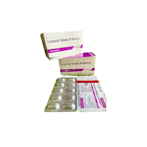 Linezolid Tablet - 600mg Anti Infective for Severe Bacterial Infections 10x10 Tablets Packaging Prescription Only Expiration 24 Months