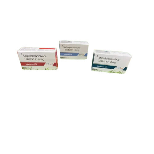 Methylprednisolone Tablet - 4mg Strength, Pack Of 10x10 Tablets | Prescription Only For Adults, Aged Persons, Women - Store In Cool, Dry, Dark Place