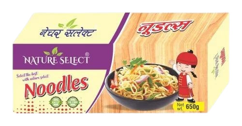 Noodle Packaging Paper Box - Weight Holding Capacity: < 2 Kg | Recycled Paperboard Material, Rectangular Shape, Gloss Matte Effects