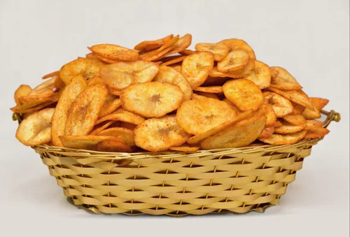 Peri Peri Crispy Banana Chips - Vegetarian, Crunchy & Flavorful Snack | Salty Taste, Perfectly Fried for a Delicious Crunch