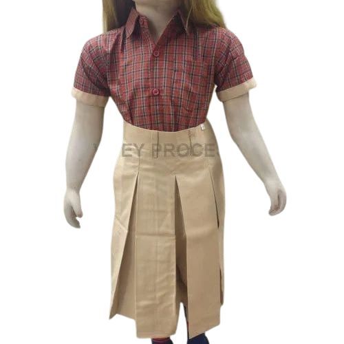 Primary School Girls Uniform - Lightweight Cotton Blend with Polished Finish | Slip-Resistant Sole, Breathable Design, Lace-Up Closure, Padded Insole, Anti-UV, Water-Proof, Cool Dry