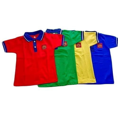 School Sports T-shirt - Cotton, Unisex, Multi-color | Anti-uv, Lightweight, Moisture-wicking, Quick Dry, Easy To Wash