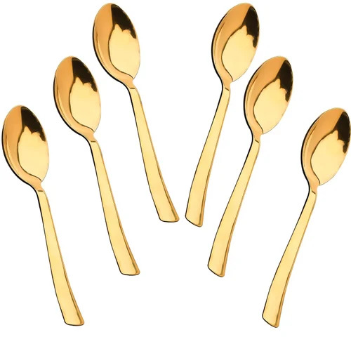 Stainless Steel Gold Tea Spoons Set