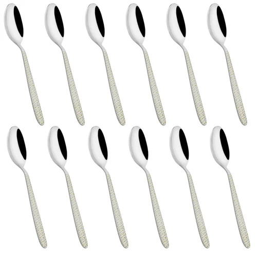 Stainless Steel Laser Dinner Spoon Set