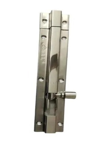 Stainless Steel Plain Tower Bolt - Stainless Steel, 6 Inch, Silver | Door Application, Optimum Condition, Ideal for Door Fittings