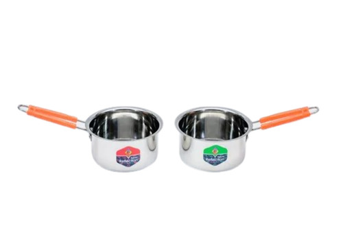 Stainless Steel Saucepan - 10x12 Inches | Metal Material, Durable Stainless Steel, New Condition For Hotel Usage