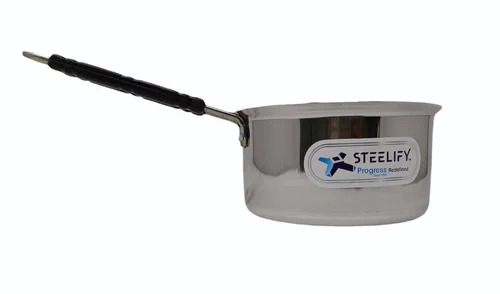 Stainless Steel Saucepan - Durable 202 Grade Stainless Steel | Long Lasting Metal Material for Daily Cooking Needs