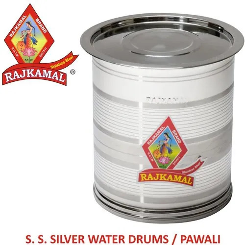 Stainless Steel Silver Water Drums