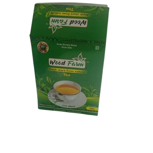 Tea Packaging Box - 250 Gram Capacity, Multicolor Printed Paper with One Compartment | Customized for Unique Tea Experiences