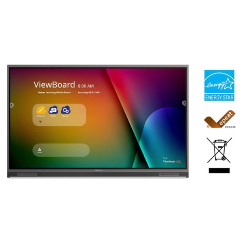 Viewsonic 75" 4K Interactive Flat Panel Viewboard Ifp7552-1Cf - Advantage: Provides Results Quick & Clearing