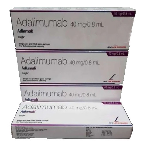 Adlumab - 40 mg/0.8 mL Adalimumab Injection | Prefilled Syringe for Rheumatoid and Psoriatic Arthritis, Suitable for Adults and Aged Persons, Storage: Cool, Dry, Dark Place