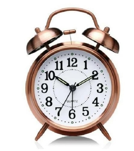 Copper Bell Clock - Copper Material, Various Sizes, Various Colors | Tested on Quality Parameters, Ideal for Gifting
