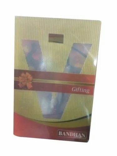 Gifting Garment Packaging Box - Plastic Material, 12 x 7 Inch Size, Multicolor Design | Glossy Lamination Finish, 2mm Thickness, Printed Pattern