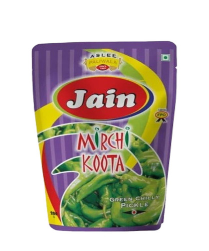 Spicy Green Chilli Pickle - 400 Grams | Tasty, Salty, and Spicy Flavor, Oil-Preserved, 8-Month Shelf Life