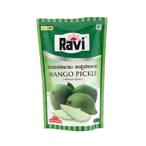Mango Pickle - 50 G, Tasty & Spicy Dried Mango Pieces in Oil, 9 Month Shelf Life, Salted Sour Flavor