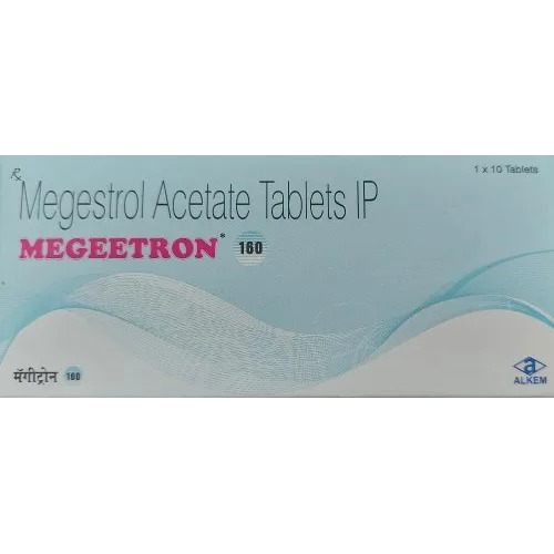 Megestrol Acetate Tablets IP - 160mg Anti Infective 1x10 Tablets Pack Prescription Only Store Below 25Â°C Protect from Light & Moisture