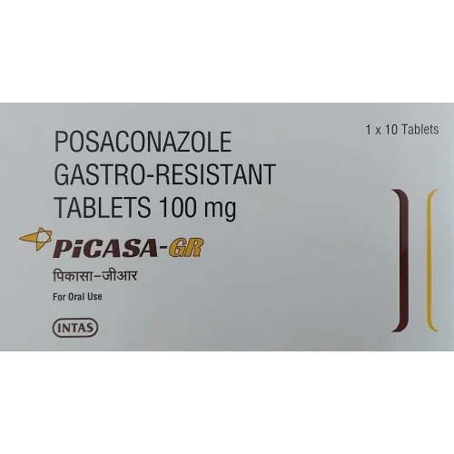 Posaconazole Gastro-Resistant Tablets - 100mg Strength, 1x10 Tablets | Allopathic Medicines, Prescription Required, 24 Months Shelf Life, Room Temperature Storage