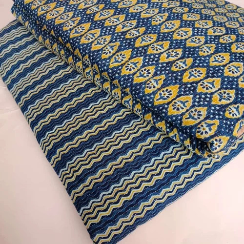 Pure Cotton Khantha Printed Fabrics - 100% Cotton, Multi-Color | Washable, Shrink-Resistant, Suitable for Textile Industry Applications