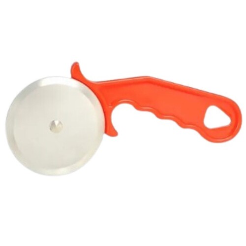 Ss Orange Pizza Cutter - Stainless Steel, User-Friendly Design , Smooth Functionality with Quality Testing for Reliable Use