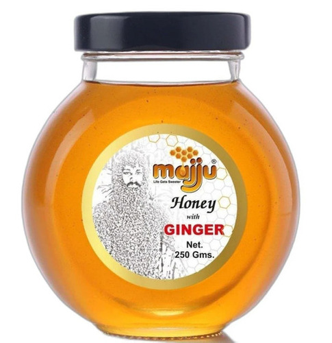 100% Pure Ginger Honey - Organic, 250gm Jar | Natural Flavor, A Grade, Ideal for Personal Use