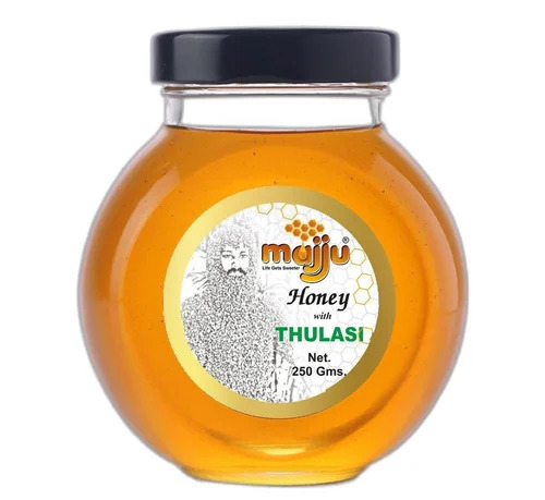 100% Pure Thulasi Honey, 250g - Organic Natural Honey, A Grade | Packaged in Jar for Personal Use, Flavor: Natural