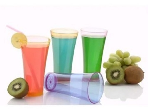 Plastic Juice Glass - 300 ml, Transparent Material, Leak Resistant, Tested to High Quality Standards
