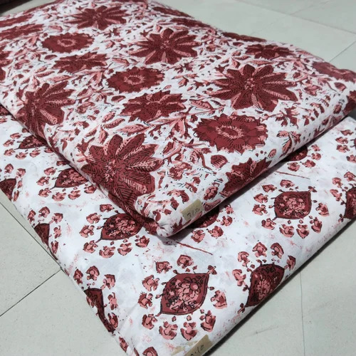 40 Inch Printed Cotton Fabric - 100% Cotton Material, Multi-Color, Shrink-Resistant | Ideal for Textile Industry, Washable Fabric Style