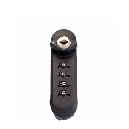 992gm Combination Door Lock - MS Material, Polished Finish | Black Color, Ideal for Main Doors, Round & Oval Shape