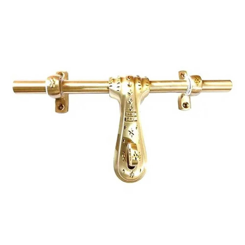 Antique Brass Aldrop - 16mm Rod Thickness, Unique Design, Polished Finish | Ideal For Homes and Hotels, Durable Brass Door Fitting