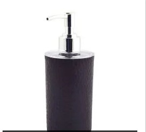 Black Liquid Soap Dispenser - Glossy Finish, Lightweight, Various Sizes | Stylish Plain Design with Leak Resistance and Elegant Black Color