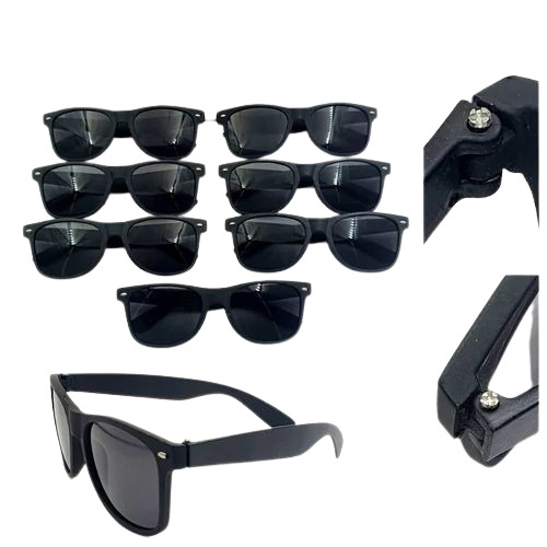Black Wayfarer Sunglasses - Black Frame, Black Lenses | Fashion Sunglasses for Men, Regular Occasions, Good Quality in Box Packaging