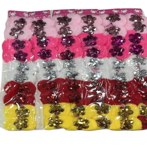 Bow Hair Band - Rubber Material, Free Size | Multicolor Fancy Accessory for Women, Girls, and Baby Girls