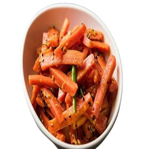 Carrot Pickle - Spicy Sliced Carrot in Oil Tasty and Spicy with Salty Flavor 6 Months Shelf Life