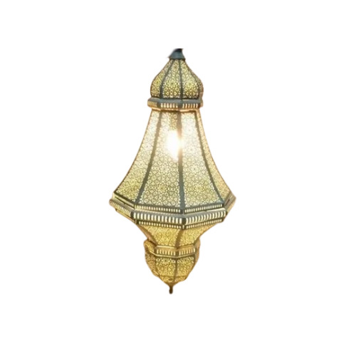 Decorative LED Hanging Lamp - Brass Material, Golden Color | Stylish Design, Energy-Efficient Technology, Warm Ambient Glow, Easy to Install and Maintain