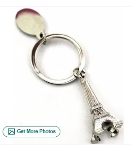 Eiffel Tower Keychain - Metal Light Weight Silver Design | Easy to Clean Timely Delivery Quality Tested Ideal for Gifting Plain Decorative Style
