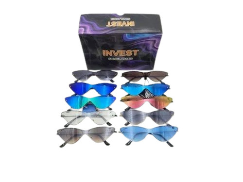 Ladies Cat Eye Fashion Sunglasses - Stainless Frame, Multicolor Lenses | Suitable for Casual Wear, Designed for Women
