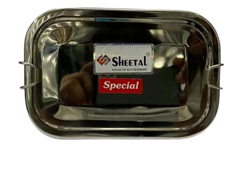 Long Lasting Rectangular Stainless Steel Lunch Box