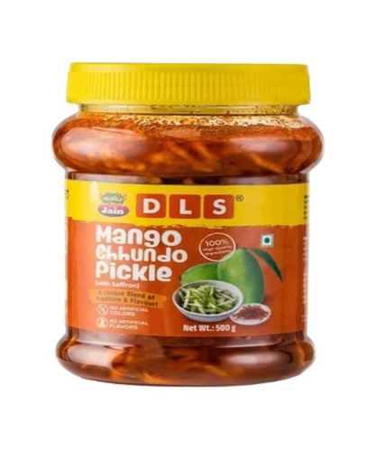 Mango Chhundo Pickle - Spicy Oil-Preserved Mango Pieces, 500g | Tasty, Salty, Spicy Flavor for Home and Hotel Use