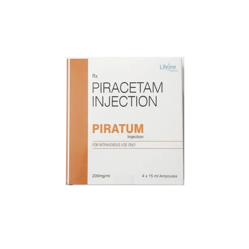 Piracetam Injection - 15 ML Liquid Dosage | Intravenous Use, Prescription Medicine for Neurological Applications, Single Ampule Packaging