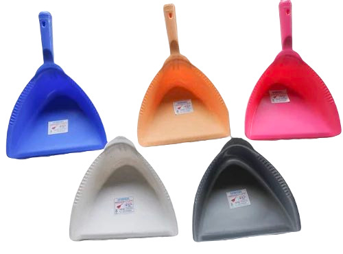 Plastic Dust Pan - Plastic Material, Standard Size, All Colors | Durable Design, Rectangular Shape, Plain Pattern, Fine Finish