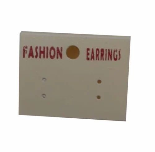 Plastic Earring Card