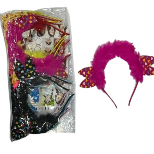 Fancy Multicolor Plastic Hair Band - Free Size, Women's Accessory for Personal Use | Ideal for Baby Girls and Girls, Plain Pattern Design