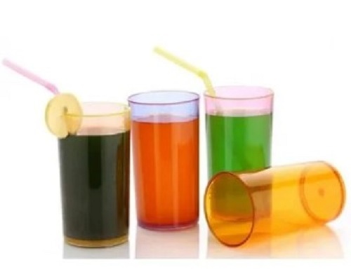 Plastic Juice Glass - Plastic, Various Sizes Available, Transparent | Leak Resistant, Good Gripping, Tested on Various Quality Standards