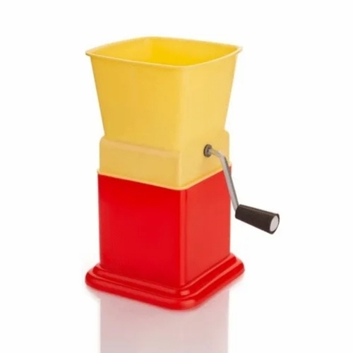 Plastic Manual Chilly Cutter - Plastic, Multi-Color (Red, Yellow, Transparent) | Ideal for Home and Hotel Kitchen Automation