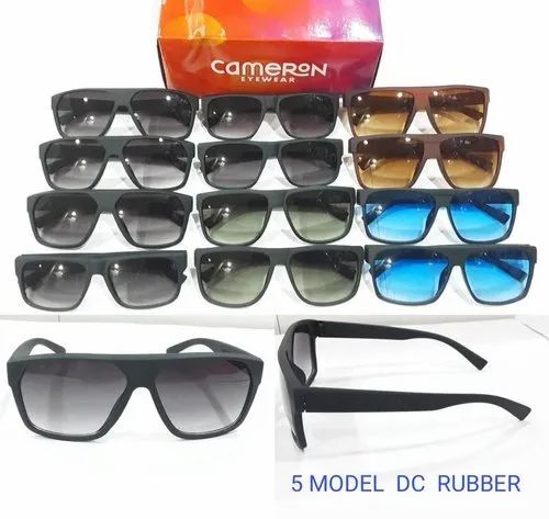 Rubber Sunglasses - Black Frame, Multicolor Lenses | Unisex Fashion Eyewear in Box Packaging