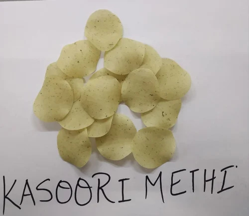 Kasuri Methi Rice Papad - Crispy Crunchy Snack , Vegetarian Friendly, Salty Flavor, Ideal for All Ages