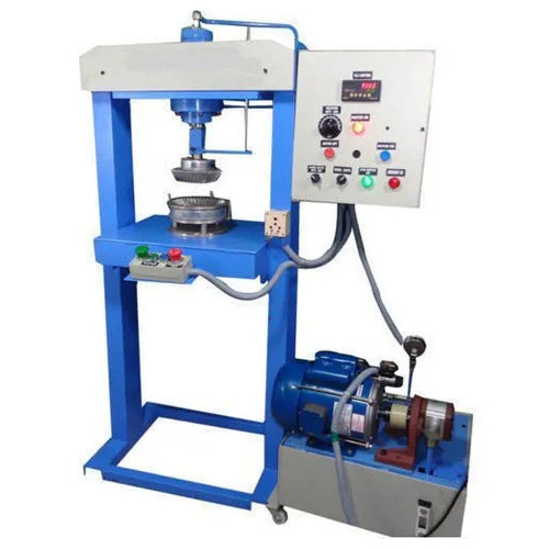 Single Die Disposable Hydraulic Paper Plate Machine - Color: Multicolor