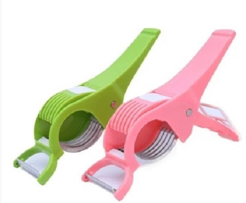 Vegetable and Fruits Cutter - Plastic & Stainless Steel, Available in Various Sizes and Colors, User-Friendly with Prolonged Service Life