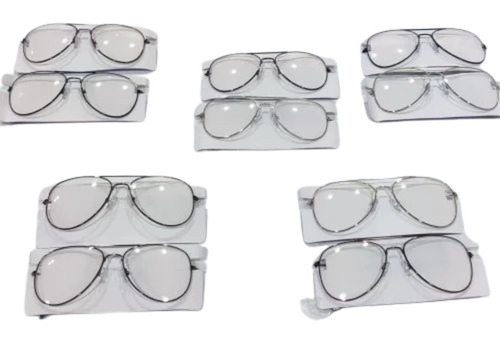 White Aviator Fashion Sunglasses - Good Quality , Stylish Design with Comfortable Fit for Men and Women